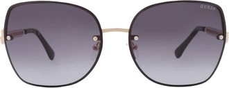 Guess Smoke Gradient Butterfly Ladies Sunglasses GF6119 32B 61