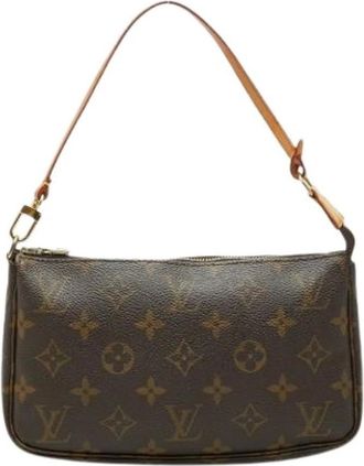 Louis Vuitton Pre-owned Shoulder Bags, female, Brown, Size: ONE SIZE Pre-owned Monogram Pochette