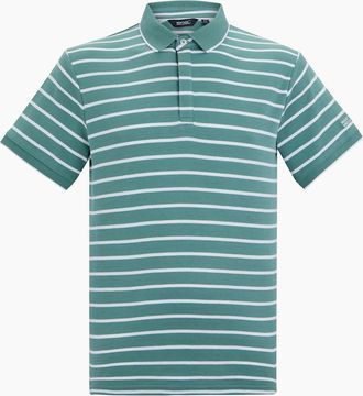 Regatta Mens Regatta Mens Tiver Striped Polo Shirt - White/Green - Size: 42