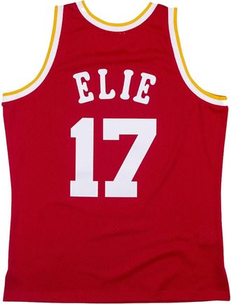 Mitchell & Ness Top Houston Rockets Mario Elie 1993 Hardwood Classics Swingman - Rosso