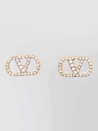 Valentino Garavani vlogo signature earrings pearls and crystals