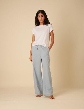 Nobody's Child Light Blue Denim Relaxed Shona Trousers