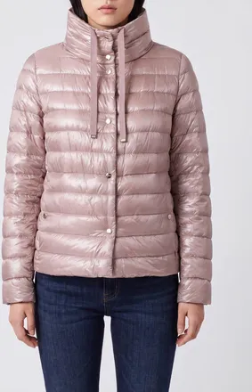 Herno Piumino corto in nylon ultra light reversibile e trapuntato