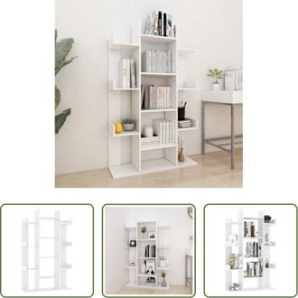 vidaXL Libreria bianca - Libreria Bianca 86x25,5x140 cm in Legno Multistrato