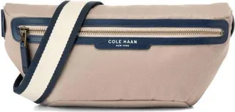 Cole Haan Judson Brushed Twill Crossbody Bag in Oxford Tan/angora/navy Blazer at Nordstrom