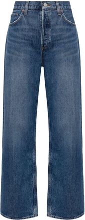 A Gold E slung baggy jeans - women - Lyocell/Organic Cotton/Recycled Cotton - 26 - Blue