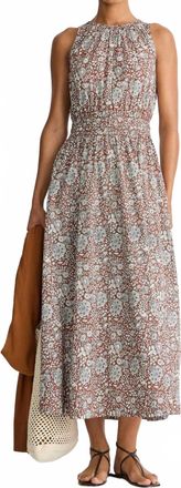 Apiece Apart Bali Tank Dress In Clay Floral