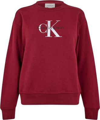 Calvin Klein Dames/Dames Katoenen Regular Sweatshirt (Rood)
