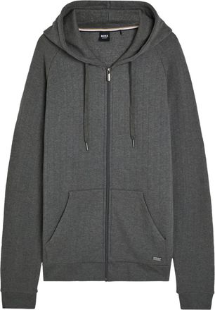 BOSS Felpa con cappuccio e zip - Grigio