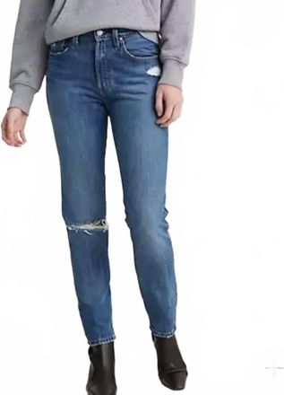 Levi's Womens 501 Skinny Jeans In Blue