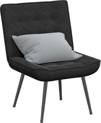 vidaXL Sill&oacute;n De Relax Terciopelo Negro 64x74x84 Cm Vidaxl