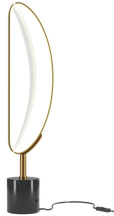 Maytoni Dimmbare Led Design Tischlampe Breeze mit Marmorsockel, &oslash; 18 x 63 cm