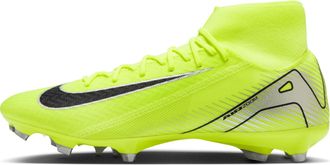 Nike Nike Mens Zm Superfly 10 Acad Fg/Mg Football Shoe, Volt/Black, 10.5 UK