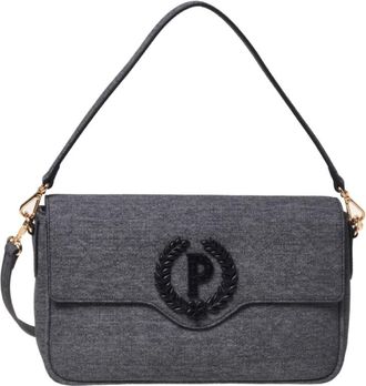 Pollini Denim Schoudertas - Dames - Handtassen - Grijs - ONE Size - Denim - Tassen