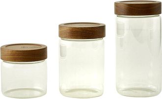 Bella Maison Austin Glass Storage Jar With Wooden Lid