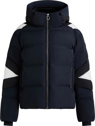 Fusalp Charloy colourblock hooded ski jacket - women - Polyester/Polyurethane/Polyamide/Polyester - 38 - Blue