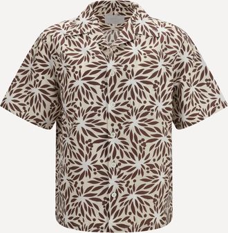 Prada Printed cotton bowling Shirt Male XL