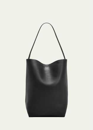 The Row Park North-South Tote Bag in Leather