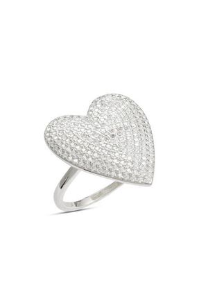 SHYMI Mon Amor Heart Ring in Silver at Nordstrom, Size 6