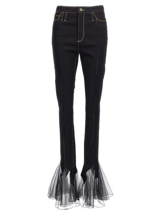 Nensi Dojaka Womens Tulle Jeans
