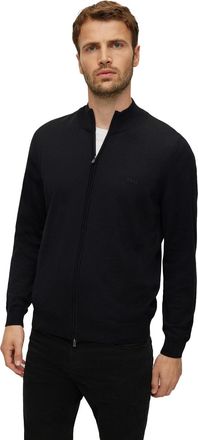 HUGO BOSS BOSS Black Balonso-L vest zwart effen merinowol