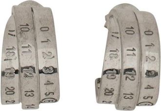 Maison Margiela Polished Brass Hoop Earrings