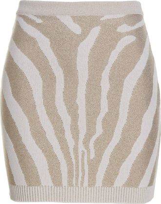 Balmain Zebra Miniskirt