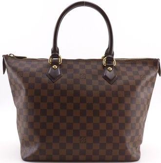 Louis Vuitton Damier Brown Damier Canvas Tote Bag (Pre-Owned)