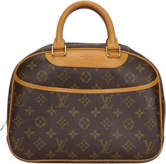 Louis Vuitton Tweedehands Canvas Louis Vuitton tassen - Dames - Vintage Handtas - Bruin - ONE Size - Vintage