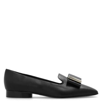 Ferragamo Leda Nappa Leather Loafers, Size 6 C