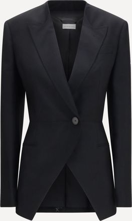 Givenchy Blazer doppiopetto cut-out in lana e mohair Woman 36