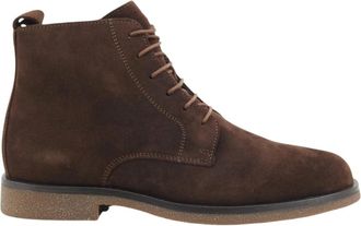 Geox Lace-up Boot - Heren - Veterlaarzen - Bruin - 44 EU - Leer - Schoenen