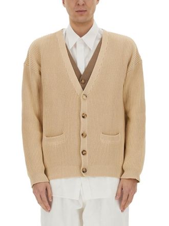 Moschino Beige V Neck Cardigans