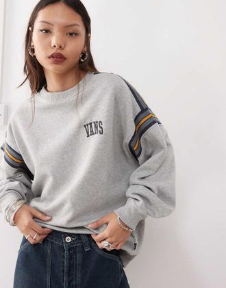 Vans Stadium Crew neck Sweatshirt in gray