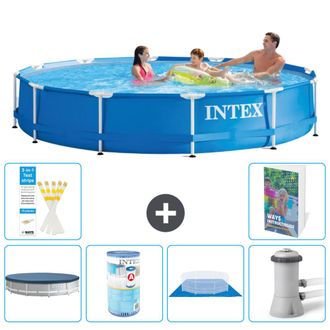Intex Piscina Con Estructura Redonda - 366x76 Cm - 7-piezas S167