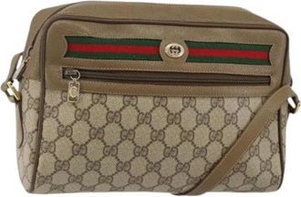 Gucci Pre-owned Cross Body Bags, female, Beige, Size: ONE SIZE Pre-owned Vintage Cross Body Bag