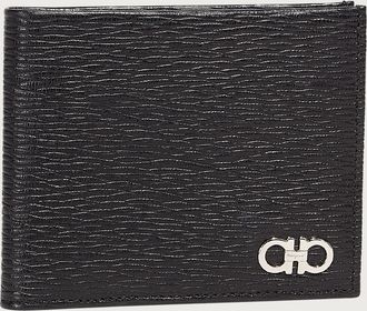 Ferragamo Uomo Portafoglio Gancini con portamonete Nero