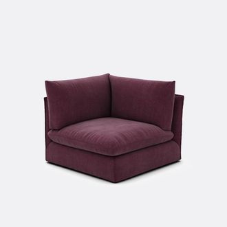La Redoute Interieurs Hoekelement voor modulaire bank, in gestructureerde stof, Malo