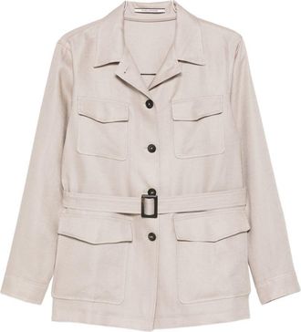 Tagliatore Womens Linen Jacket