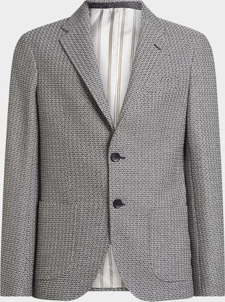 Etro Mens Roma Jacquard Single-Breasted Sport Coat