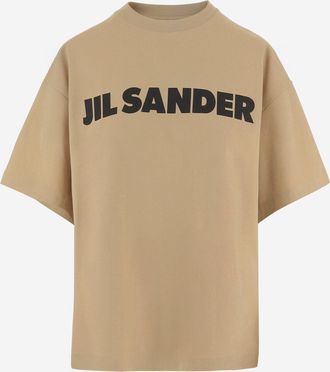 Jil Sander katoenen T-shirt met logo