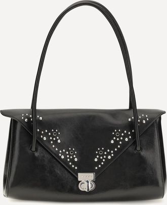 Marni Retro studded leather Shoulder Bag Female UNI
