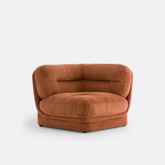 La Redoute Interieurs Modulaire hoek in geribd fluweel, Jonas