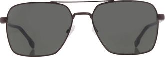 HUGO BOSS Green Navigator Mens Sunglasses BOSS 1045/S/IT 0SVK/QT 58