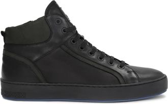 Kazar Zwarte sneakers voor mannen. Dit product valt groot uit. - Heren - Sneakers - Zwart - 42 EU - Leer - Schoenen