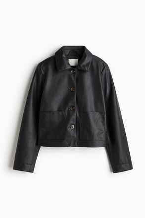 H&M Jacke mit Coating - Schwarz