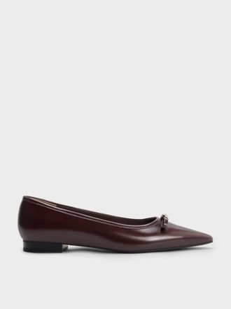 Charles & Keith Bow Pointed Ballet Flats