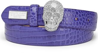 Philipp Plein Belt Skull Crystal