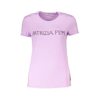 Patrizia Pepe Dames, Tops, Paars, Maat: XS Katoen