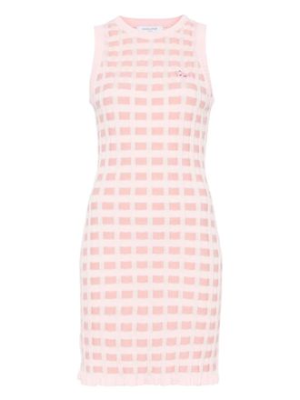 Maison Kitsuné Fox-motif midi dress - Pink